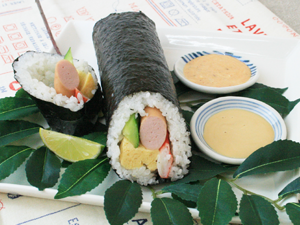 ポークウインナーの恵方巻