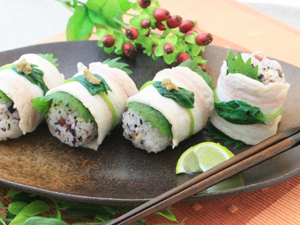 豚バラのひとくち恵方巻
