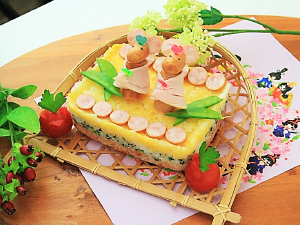 ウインナーのかざりちらし寿司