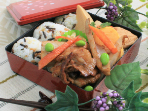 豚バラスライスと根菜の味噌きんぴら