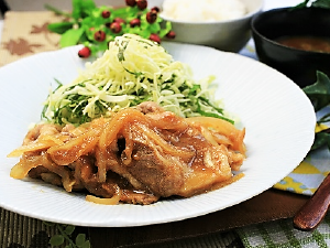 梅風味生姜焼き